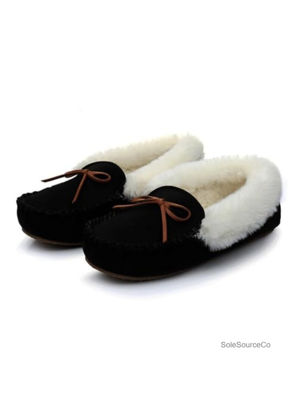 Women's Mocc, Faux Fur Lined, Suede & Memory Foam Indoor/Outdoor Slip On